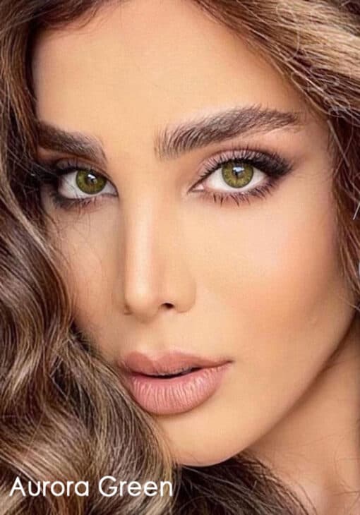 خرید لنز چشم رنگی سالانه سری ارورا گرین