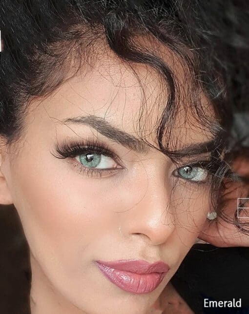خرید لنز چشم سالانه اف ایکس رنگ امرالد