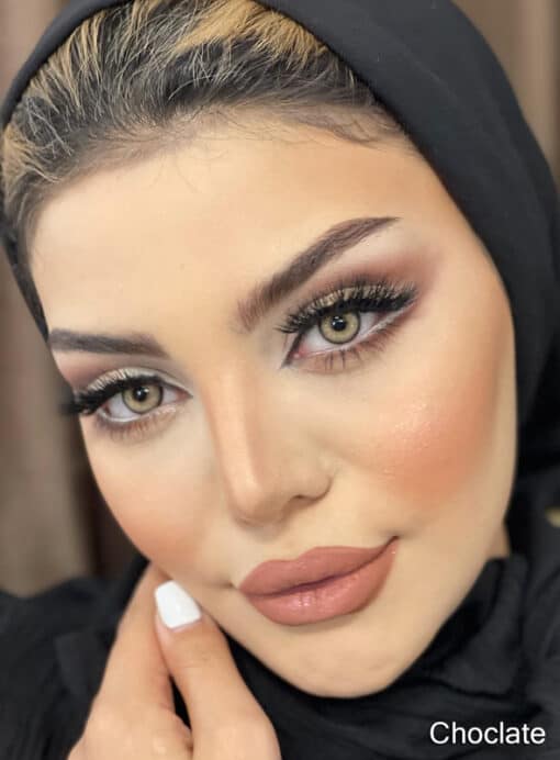 خرید لنز چشم سالانه اولبا رنگ چاکلت