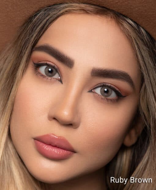 خرید لنز چشم اپتی کالر رابی براون