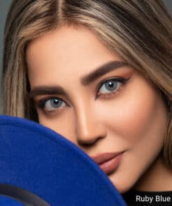 خرید لنز چشم اپتی کالر رنگ رابی بلو