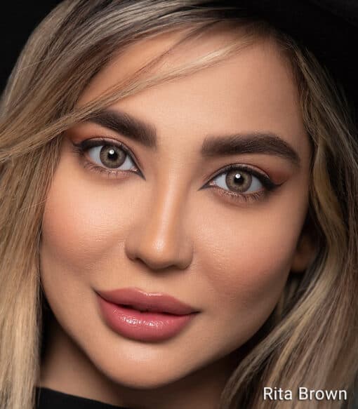خرید لنز چشم اپتی کالر رنگ ریتا براون