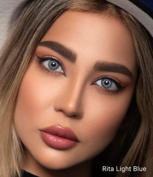 خرید لنز چشم اپتی کالر رنگ ریتا لایت بلو
